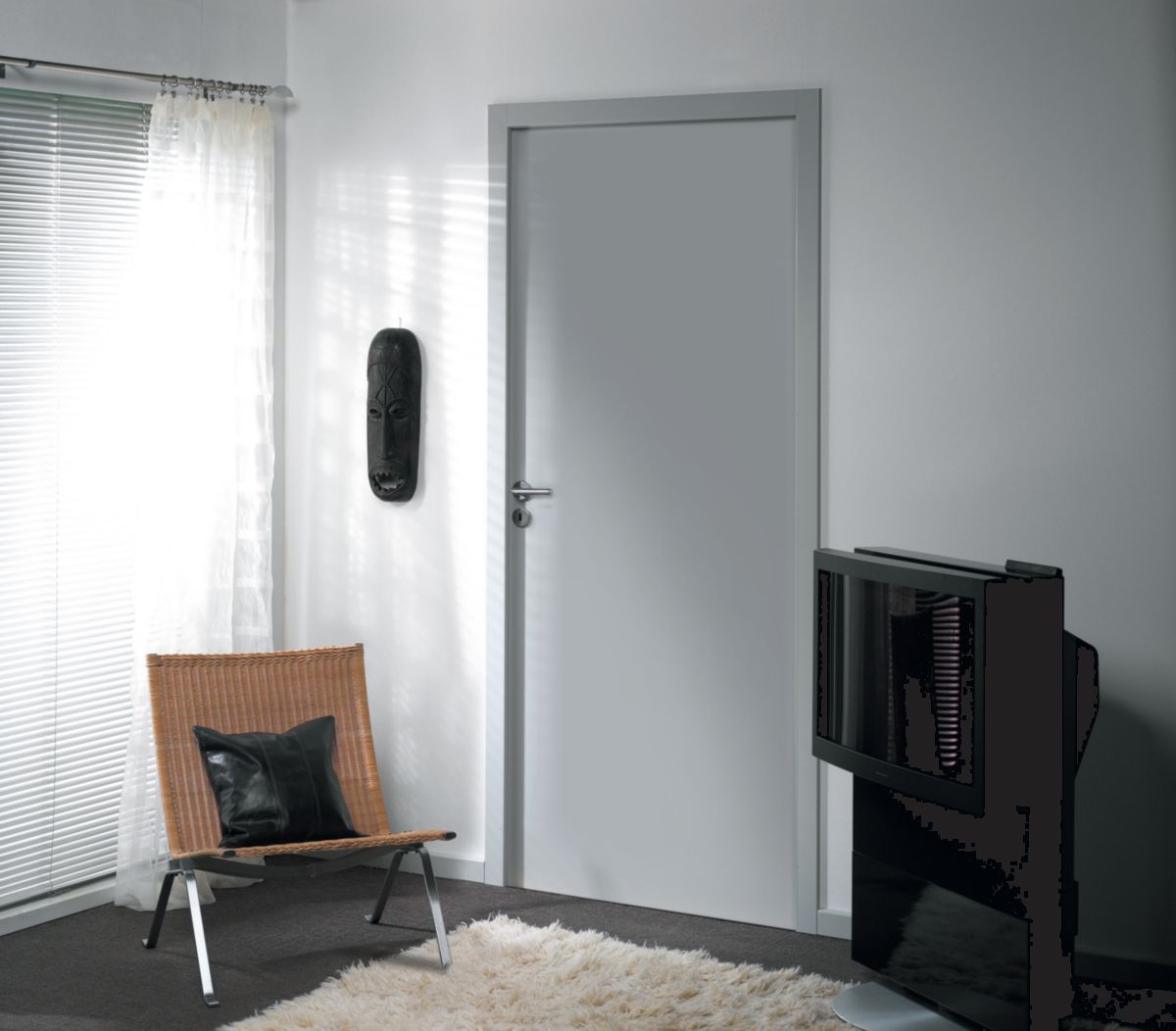 porte interieure ame alvéolaire à recouvrement