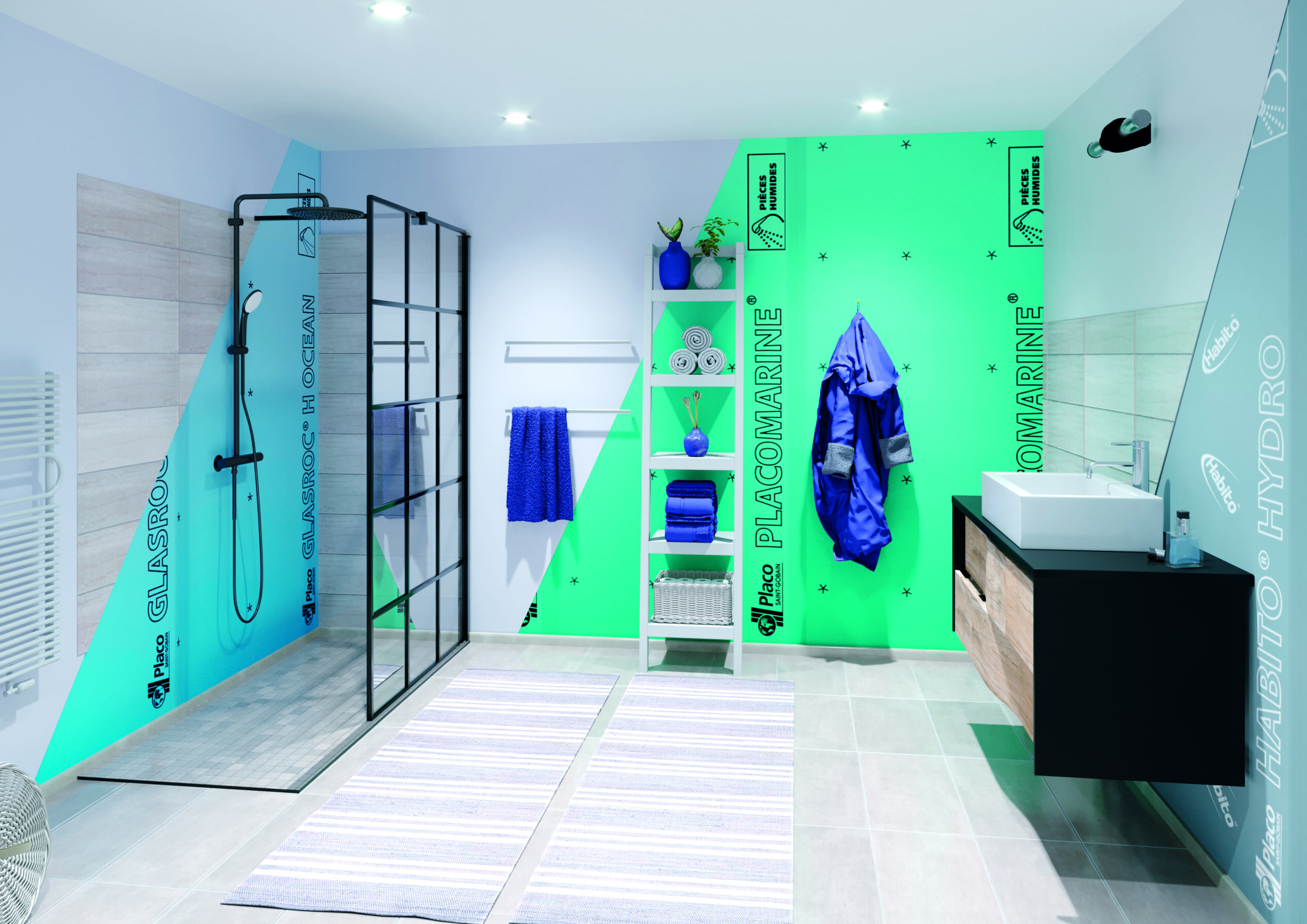 Placomarine hydrofuge