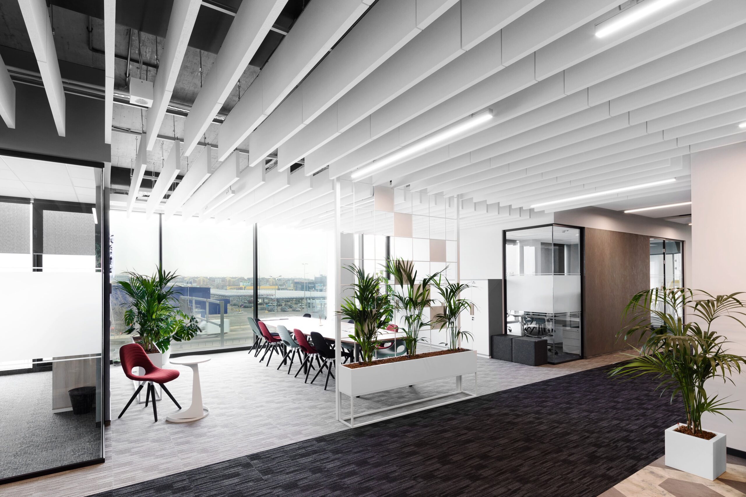 Baffles acoustiques suspendues