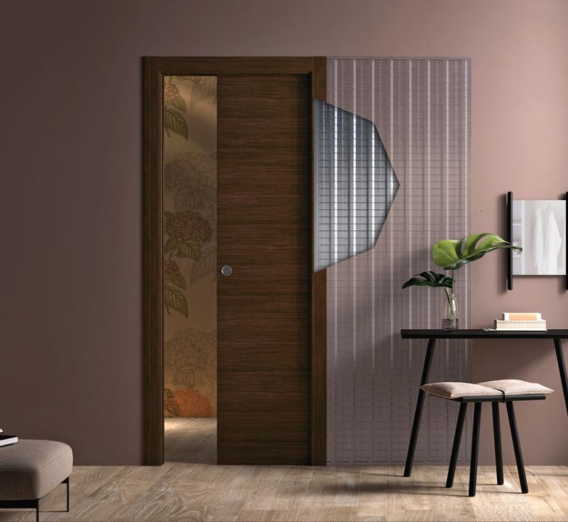 porte à galandage coulissante