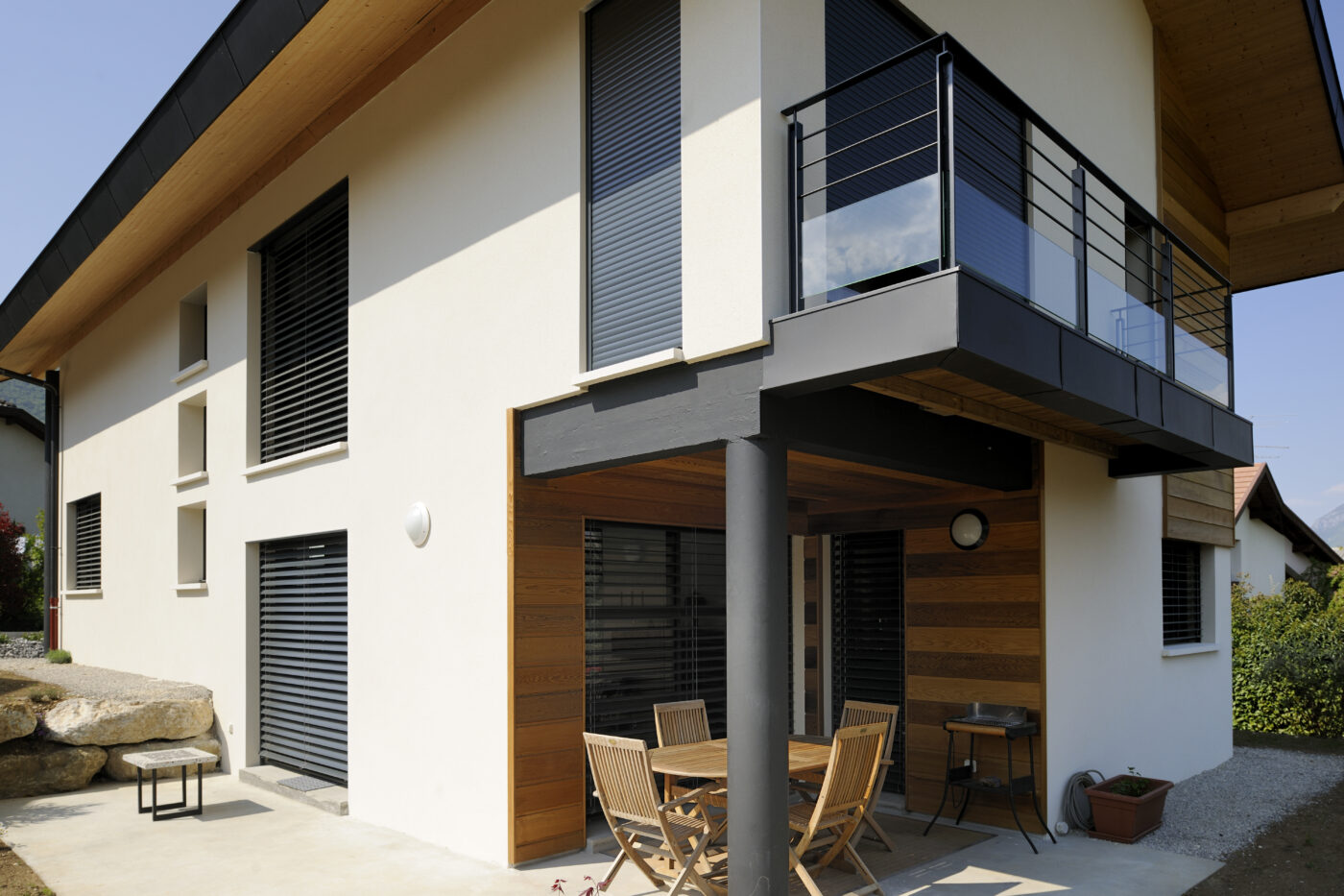brise soleil orientable noir