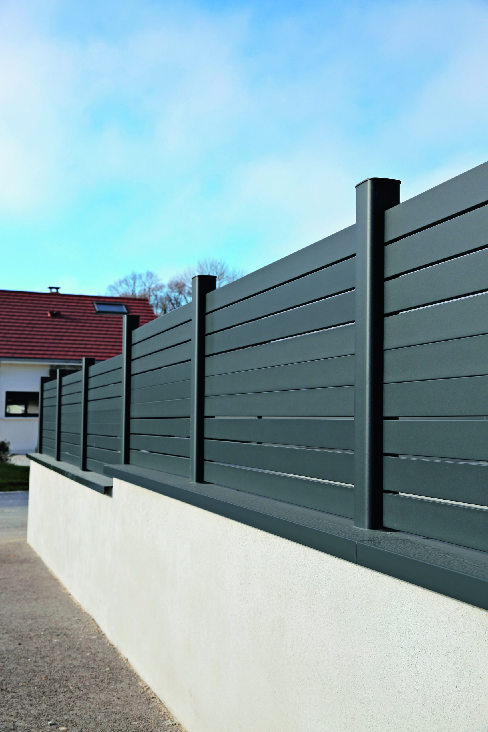 Clôture aluminium noire