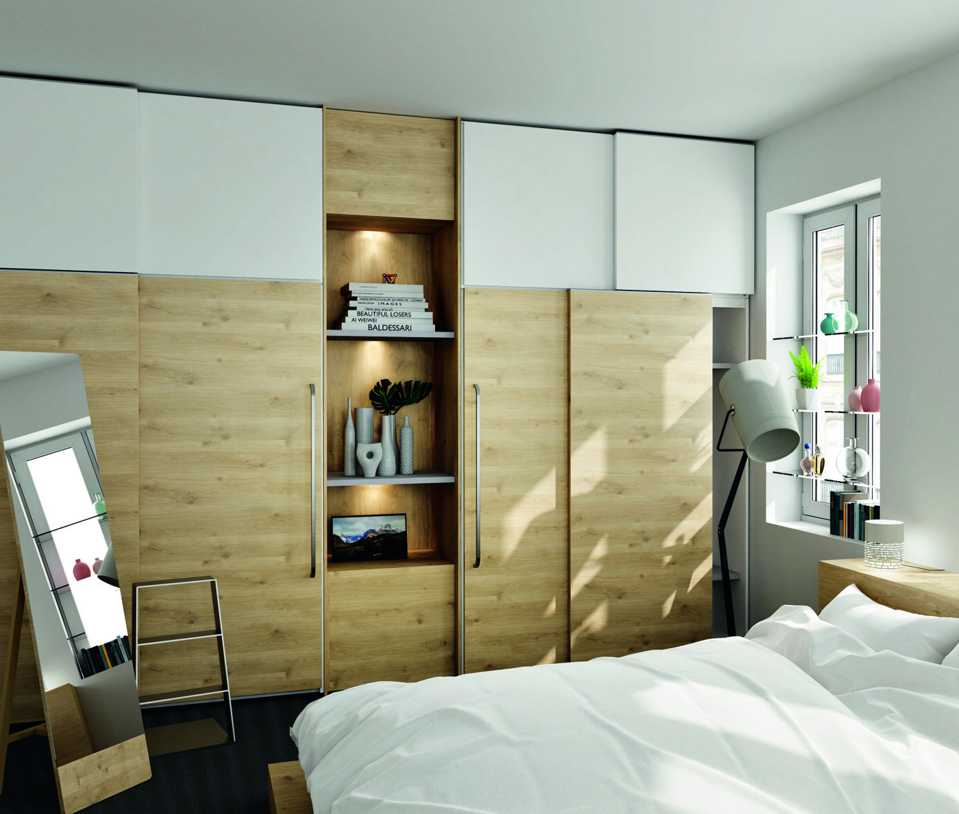 panneau bois aménagement dressing