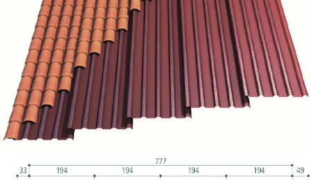 Bac acier sous tuiles caractéristiques